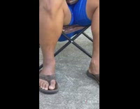 Blue shorts guy chair break fail