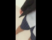 Guy wears suit with blue boxers 