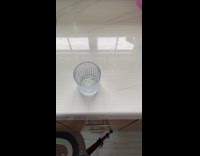 Guy try to squeeze lemon break glass