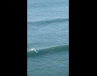 Wave knocks guy off paddle board fail 