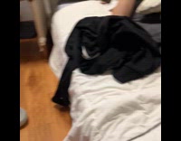 Cat gets curious about the heater massager