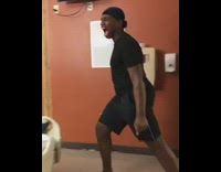 Guy cries for injured friend on hospital bed, friend wakes up and guy leaves room