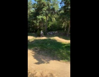 Collab Scorpionmasters - Biker Trips then Flips Forward on Trail