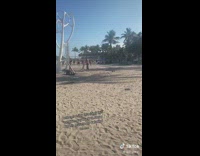 Guy doing pull ups farts on girl 