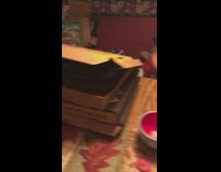 Dad rubs rim of wine glass 