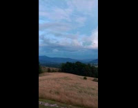 Time lapse gray clouds over the mountains