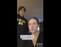POV youre editing your brothers assignment that was due yesterday 