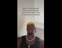 Guy reacts to person who finds annoying