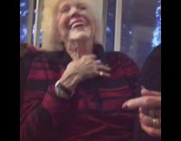 Woman and grandma sing Truth Hurts by Lizzo lip sync