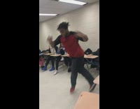Guy dances and asks classmate to be valentine 