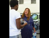 Guy does poop on underwear at laundromat prank with Nutella 