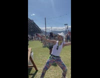 Guy shakes butt at Coachella 