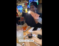 Guy and girl attempt blazin challenge fail