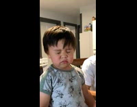 Boy starts crying when mom says no 