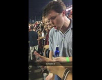 NSFW G Feelin It Drunk College Kid at Football Game