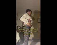 Collab BitchIG2 - Girl pretends to pregnancy photo time lapse