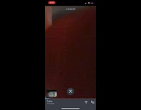 Home camera woman complaining about flag on porch 