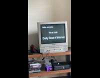 Old Television to Smart TV plays YouTube