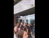 Collab KaleSaladIG - College students get together shout scream