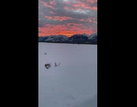 Collab BitchMP - Camera captures beautiful sunset snow mountains