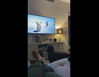 Dog watches live action lion king movie 