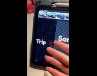 Text on app moves when lifting fingers