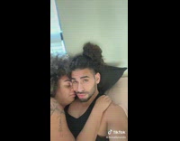 Man Kisses her Asleep Lady on Lips