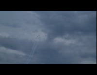 Croatian air force performs airplane stunts show