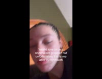 Collab ComSlams - Woman almost throw up after game match