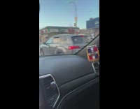 Car with honk if a kid falls out decal