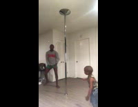 Collab KaleSaladIG - Babysitter Pole Dances