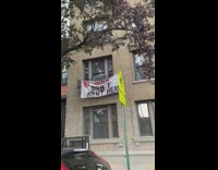 Banner on apartment No gas dont rent here