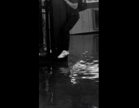 Rain water leak from walls of subway