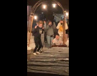 Five women friends tiktok dance snow caught 