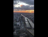 Time Lapse video of the city at sundown
