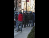 paparazzi taking pictures of katie holmes