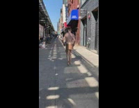 Guy uses cardboard box as pants 