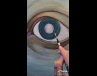 Eye oil painting surrealism drawing art