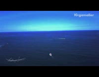 Drone shot of virgina beach ocean boats 