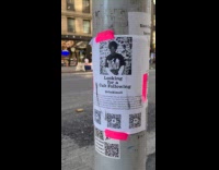 Ad on pole man look for cult following