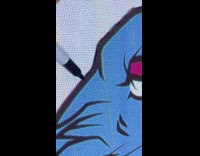 Man makes a Mr, beast logo rug 