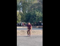 Collab SendItOfficiall - Man successful skateboard tricks at the park