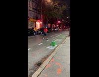 Collab WINY - Golfer hits golf ball into parking garage and retrieves it under white van