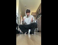 Man thinking about sphere with mirror inside