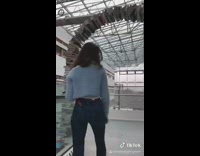 Collab BitchIG2 - Girl shows off school elevator starbucks athleta