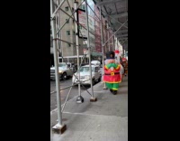 Runners wearing Christmas costumes while running