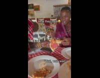 Tanzanian tribe tries pizza 