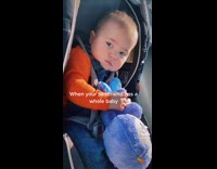 Moms best friend tells baby she used to take shots with her at the bar 