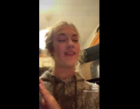 Collab VIBES - Cat makes funny noise when girl scratches butt