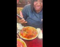 Collab ClipsIG - Man tells joke while woman bursts drink